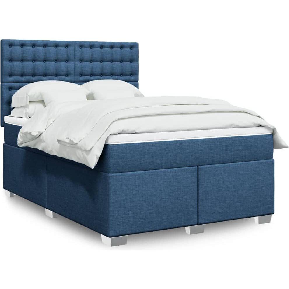 VidaXL, Bett, Bo x springbett mit Matratze 160 x 200 cm Stoff (160 x 200 cm)