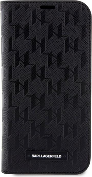 Actual product image Karl Lagerfeld iPhone 14 Pro Max 6.7 Saffiano Monogram bookcase (Apple iPhone 14 Pro Max)