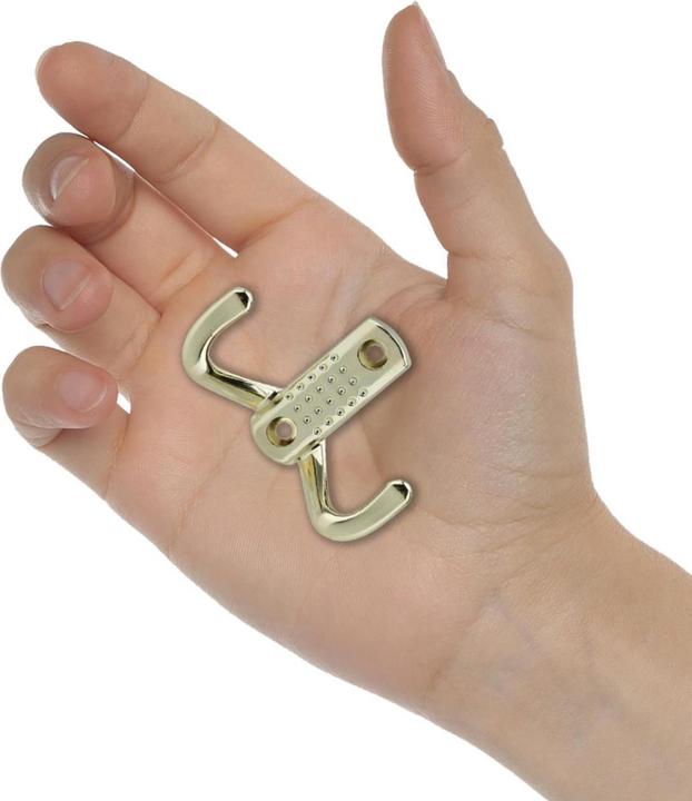Actual product image Intirilife Double coat hook in gold
