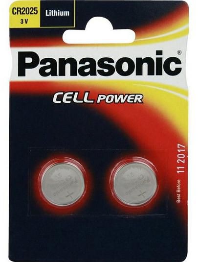 Actual product image Panasonic Lithium Power CR2025 (2 pcs., CR2025, 165 mAh)