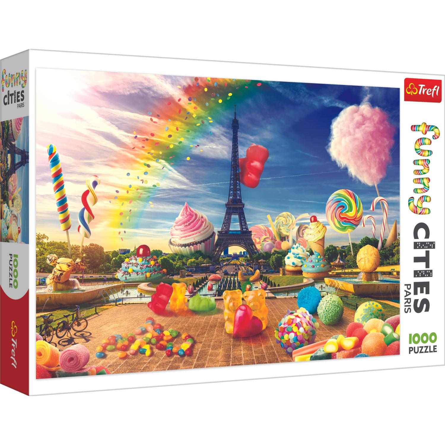 Trefl Puzzle Funny Cities/Sssigkeiten in Paris 1000 Teile (1000 Teile)