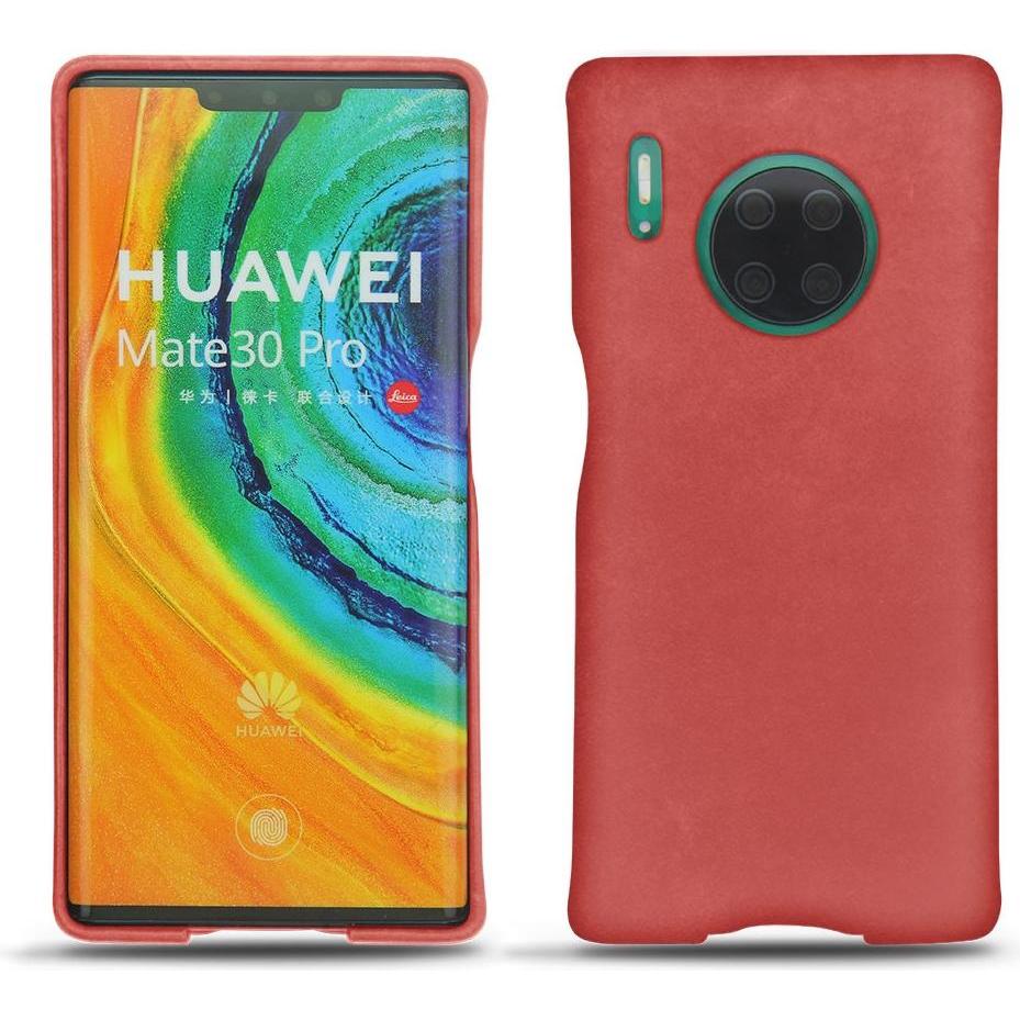 Noreve Lederschutzhülle (Huawei Mate 30 Pro), Smartphone Hülle, Rot