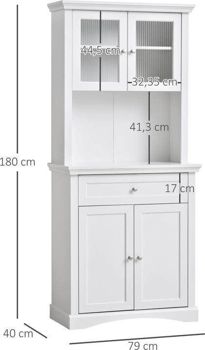 Produktbild Homcom Küchenschrank mit Schublade (79 x 40 x 180 cm)