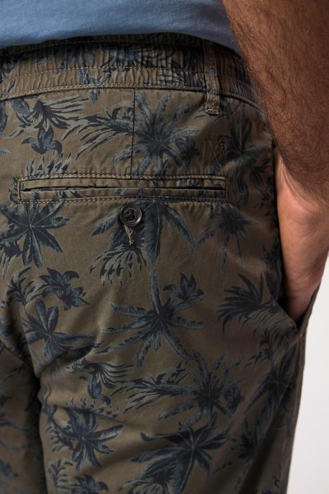 Actual product image JP1880 Bermuda shorts, all-over print, elastic waistband, up to 8 XL (6XL)