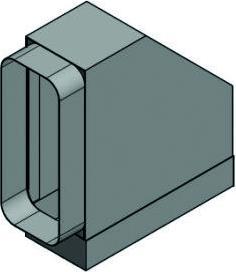 Actual product image Hastrag Connection sleeve 90° for flat duct