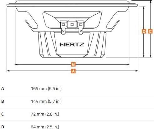 Produktbild Hertz 2-Wege-Koaxiallautsprecher mit Crossover