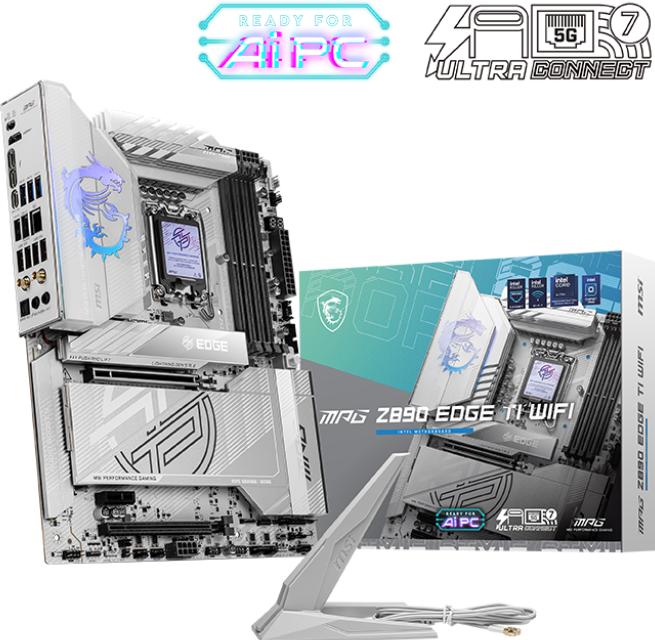 Productafbeelding MSI MPG Z890 EDGE TI WiFi (LGA 1851, Intel Z890, ATX)