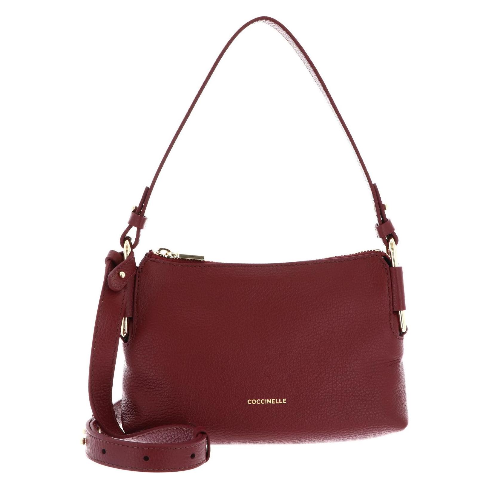 Coccinelle, Damen, Handtasche, Rebekka Mini Bag Grained Leather, Pink