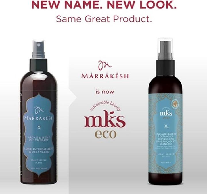 Actual product image Earthly Body MKS eco X Leave-In Treatment & Detangler with Moroccan Argan Oil and Hemp Seed Oil Vegan & Cruelty F