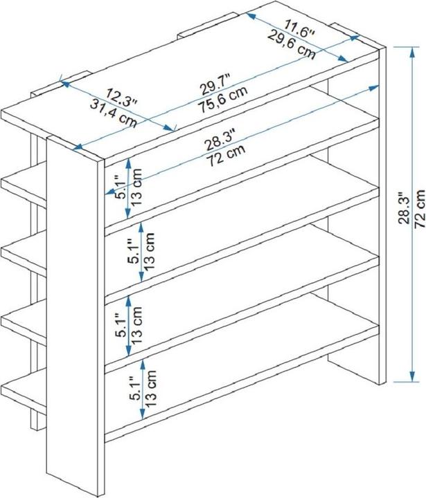 Immagine prodotto Kalune Design Colten (75.60 x 31.40 x 72 cm)