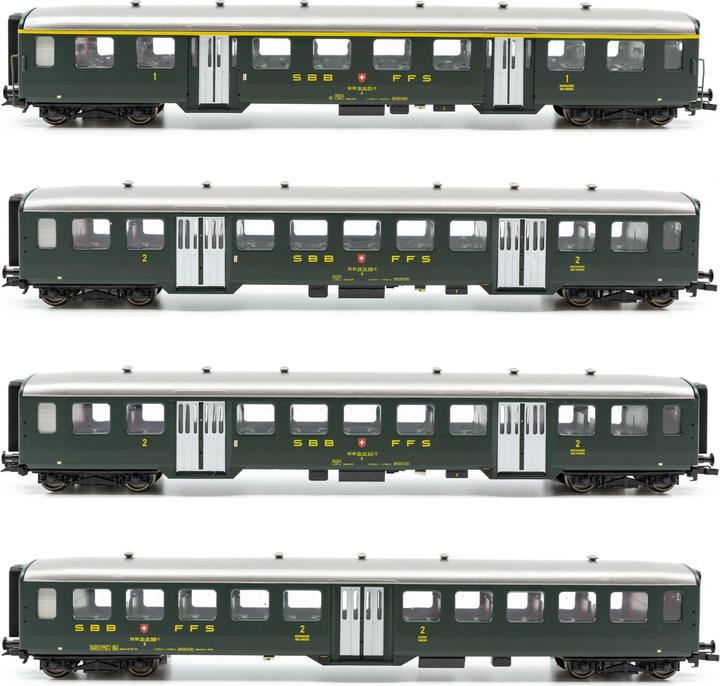 Actual product image Bachmann Trains SBB Set light steel car I - era IV (Track H0)