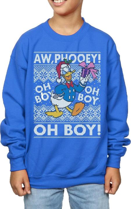 Immagine prodotto Disney Donald Duck Christmas Fair Isle Felpa Ragazzi (140, 146)