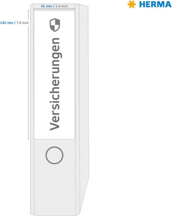 Produktbild HERMA Ordneretiketten A4