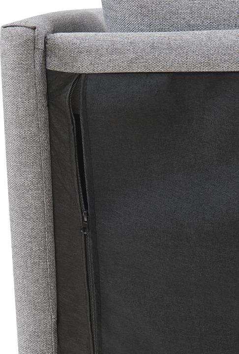 Actual product image En.Casa 2-Sitzer-Sofa Kamar 69x158x63 cm Grau (2 person sofa)