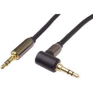 PremiumCord Cavo stereo HQ maschio Jack - Jack dentato a 90° (3 m), Cavo audio