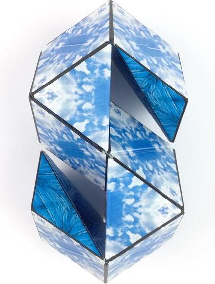 Actual product image Shashibo Cube Blue Planet