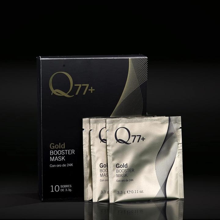 Actual product image Q77 Gold Booster Face Mask with Immediate Lifting Effect, Reduces Wrinkles