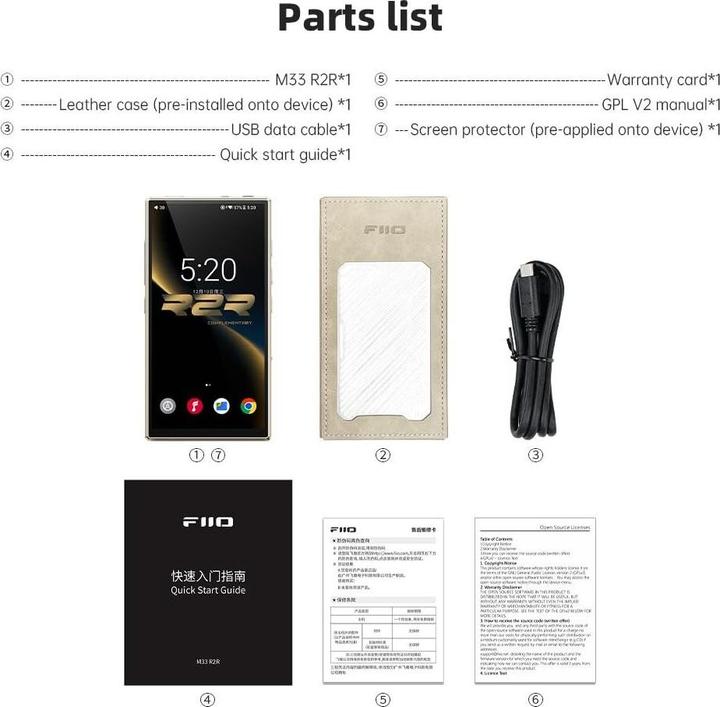 Immagine prodotto FiiO M33 R2R (128 GB)