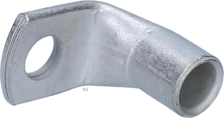 Actual product image Kalitec 10 pieces Cembre A5-L6 tubular cable lug 90° angled 25mm² M6 uninsulated tinned copper