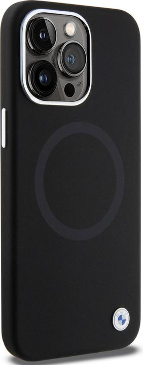 Produktbild BMW BMHMP15XSILBK2 iPhone 15 Pro Max 6.7" czarny/black Signature Liquid Silicone MagSafe (Apple iPhone 15 Pro Max)