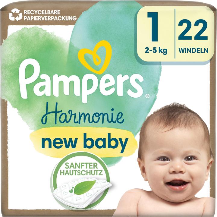 Actual product image Pampers Harmony (Size 1, Pack, 22 Piece)