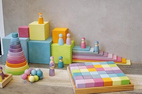 Actual product image Grimm's Construction panels pastel