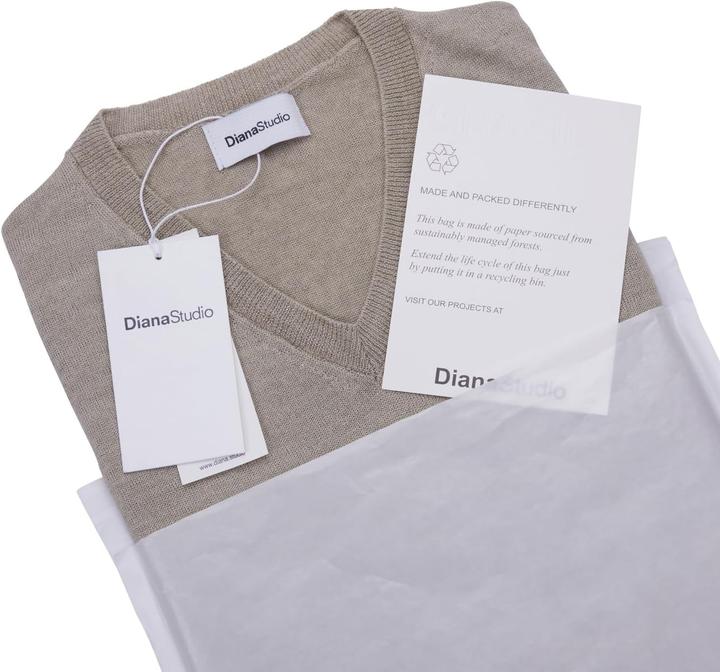 Immagine prodotto Diana Studio Top in Lino con Scollo a V (XXL)