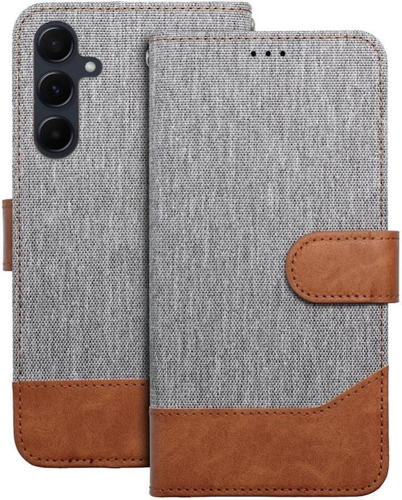 Produktbild OEM Book case JEANS Book for SAMSUNG A20e gray (Samsung A20)