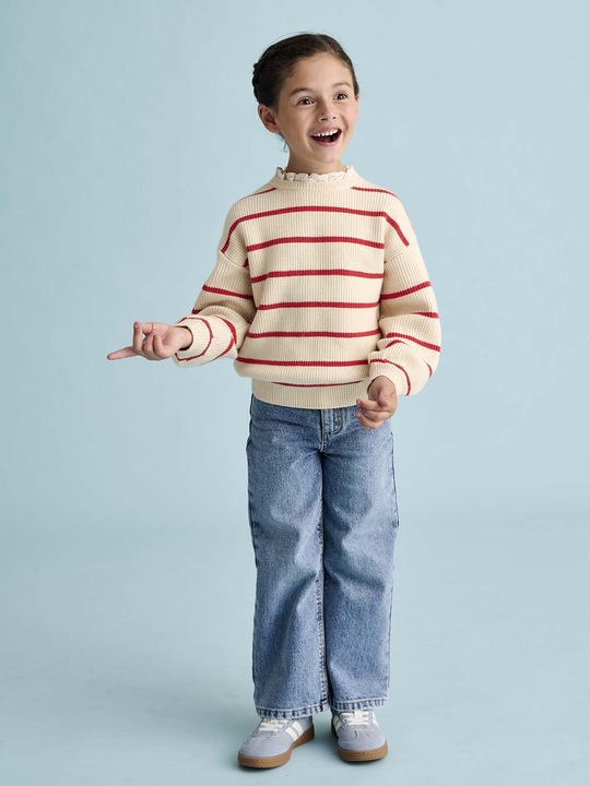 Image du produit Vertbaudet Weite Mädchen Jeans, Hüftweite REGULAR (98)