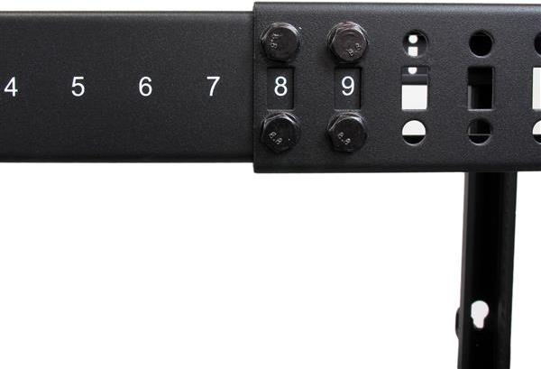 Actual product image StarTech open frame (25 RU, 19 inch rack)