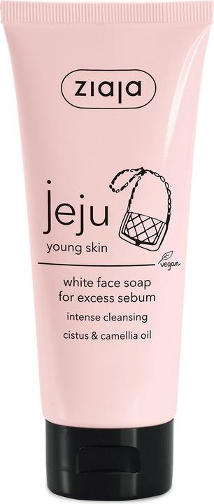 Ziaja Jeju White Facial Soap 75ml (Handseife Nachfüllpackung, 75 ml)