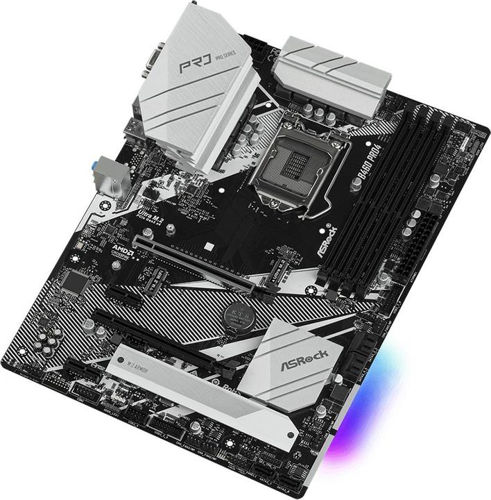 Produktbild AsRock B460 Pro4 (LGA 1200, Intel B460, ATX)