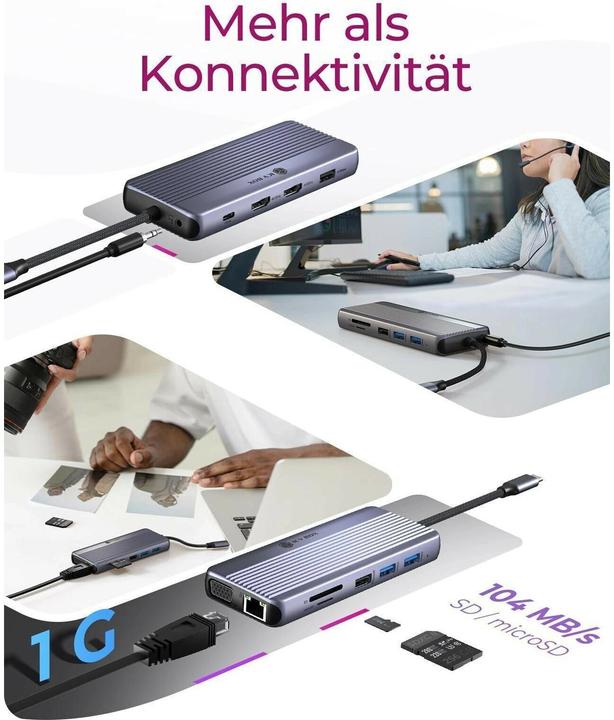 Image du produit Icy Box 12 en 1 (USB-C, 12 ports)