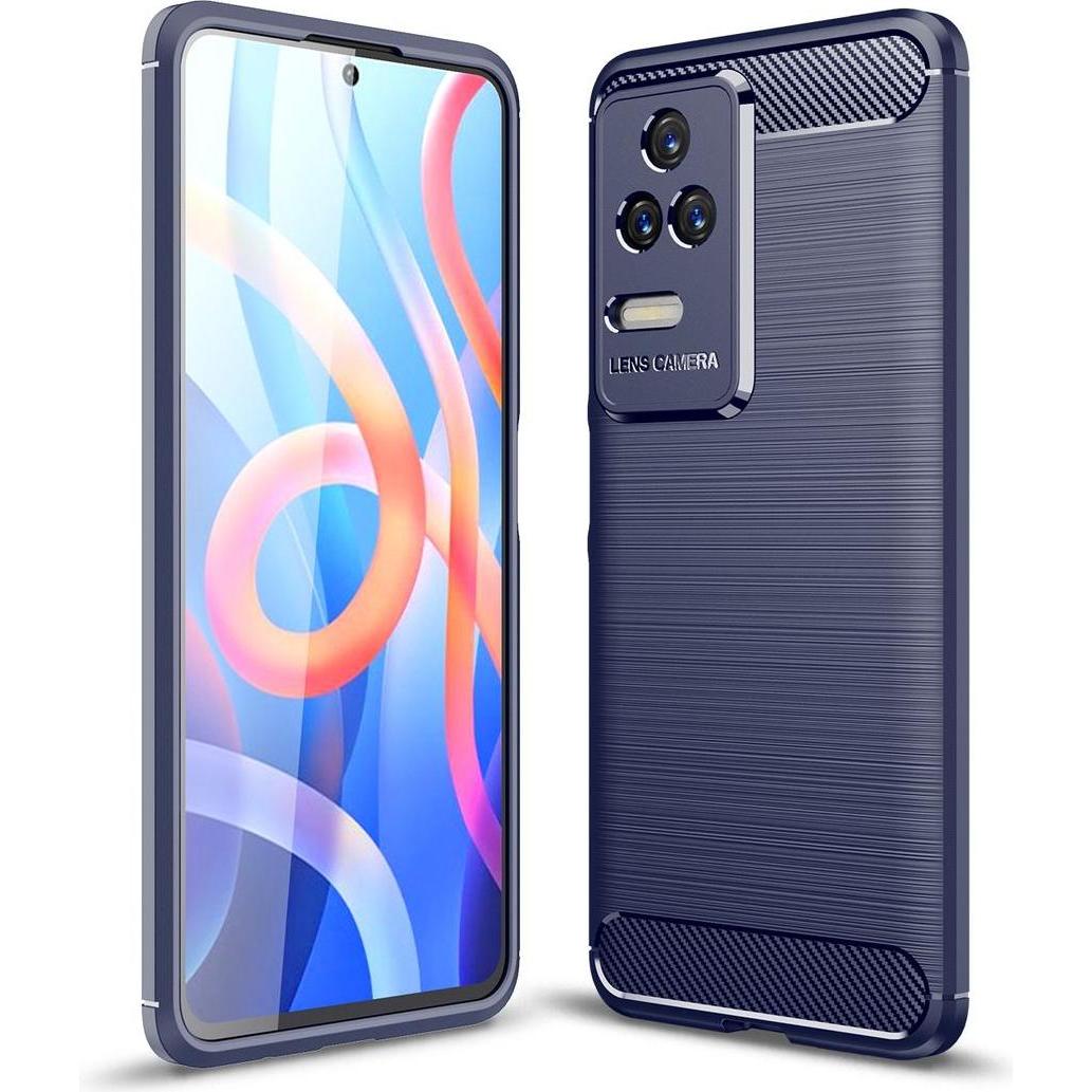 König Design Hülle Handy Schutz für Xiaomi Redmi K50 Pro Case Cover Tasche Carbon Etui Bumper (Xiaomi Redmi K50 Pro), Sm...