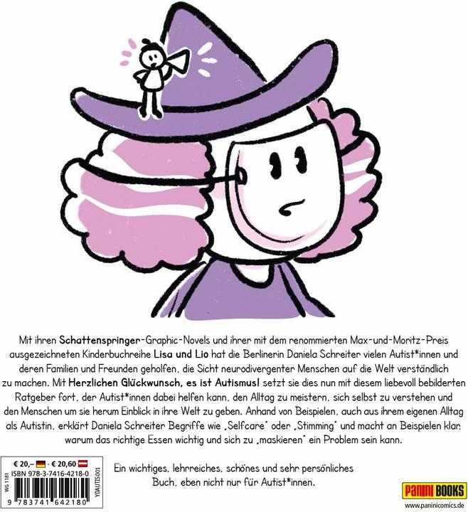 Immagine prodotto Panini Herzlichen Glückwunsch, es ist Autismus! Selfcare-Tipps und mehr für neurodivergente Mensch (Tedesco, Daniela Schreiter, 2025)