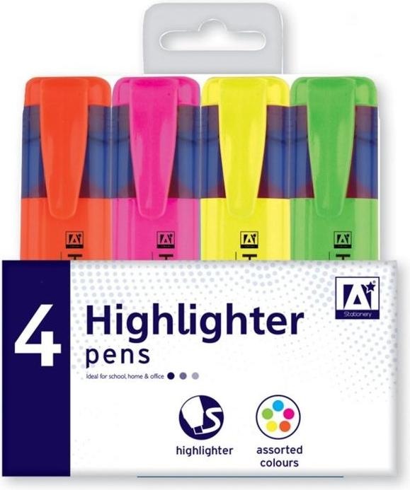Image du produit A Star - Surligneur (Jaune, Pink, Orange, Vert, 4 x)