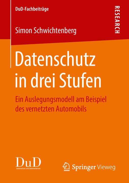 Produktbild Datenschutz in drei Stufen (Deutsch, Simon Schwichtenberg, 2018)