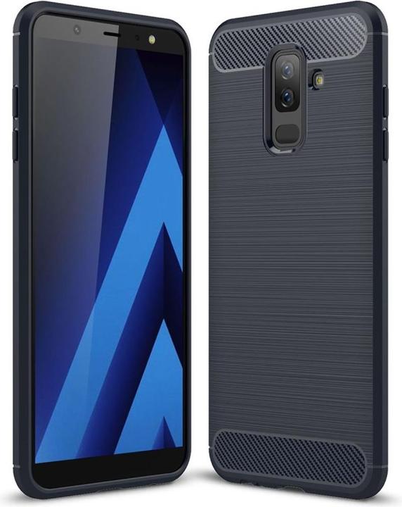 Produktbild König Design Handyhülle für Samsung Galaxy A6 Plus (2018) Schutzcase Backcover Bumper Blau (Nokia X6 2018)