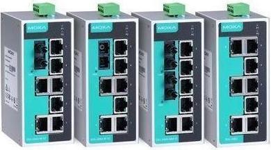 Actual product image Moxa EDS-208A - Unmanaged Ethernet switch with 8 10100BaseT(X) ports (8 ports)