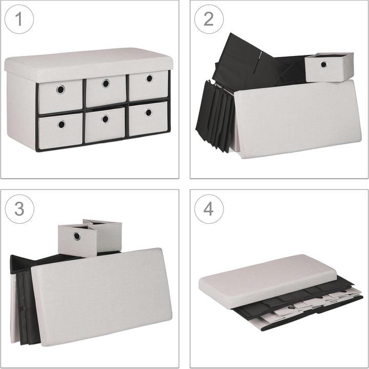 Immagine prodotto Relaxdays Panca contenitore (76 cm)