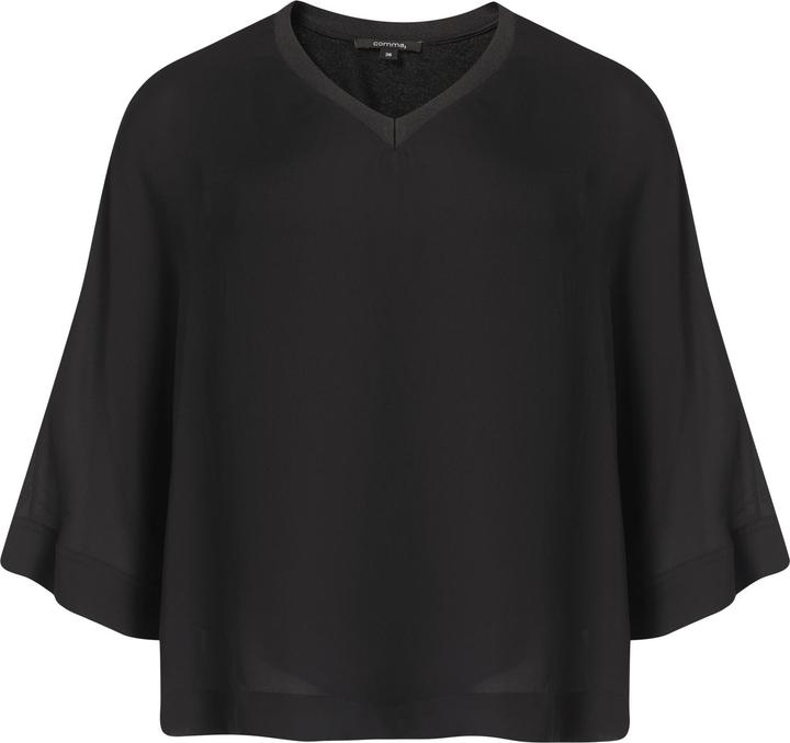 Immagine prodotto Comma Bluse Chiffon-Blusenshirt mit 3/4-Ärmeln (34)