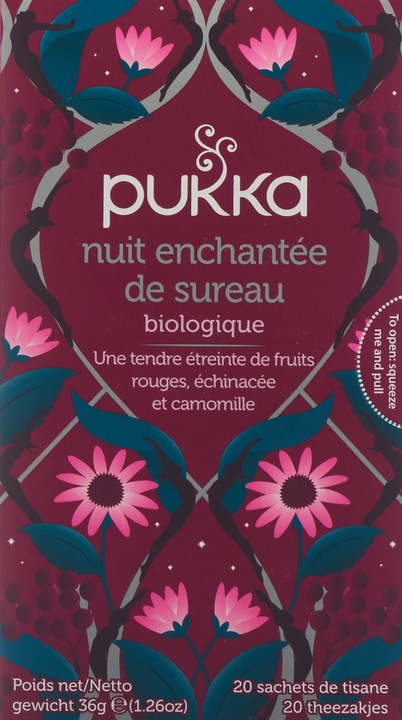 Produktbild Pukka Nuit enchantée de sureau Thé Bio français/anglais Tees (77 g)