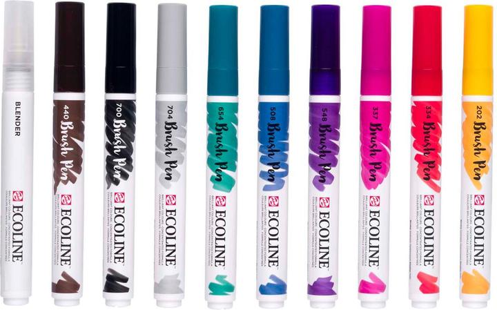 Image du produit Talens Set de stylos pinceaux Ecoline (10 x)