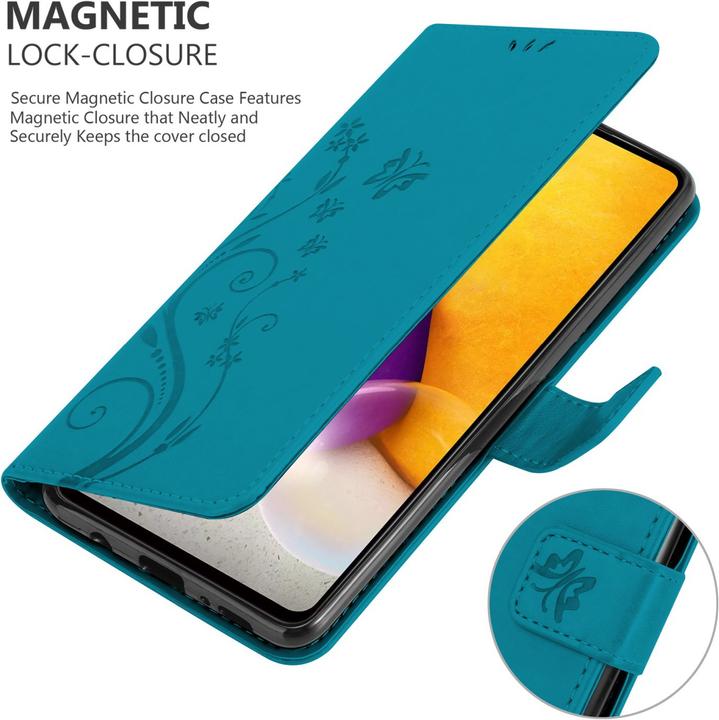 Image du produit Cadorabo Housse Flower Book pour Samsung Galaxy A73 5G (Samsung Galaxy A73 5G)
