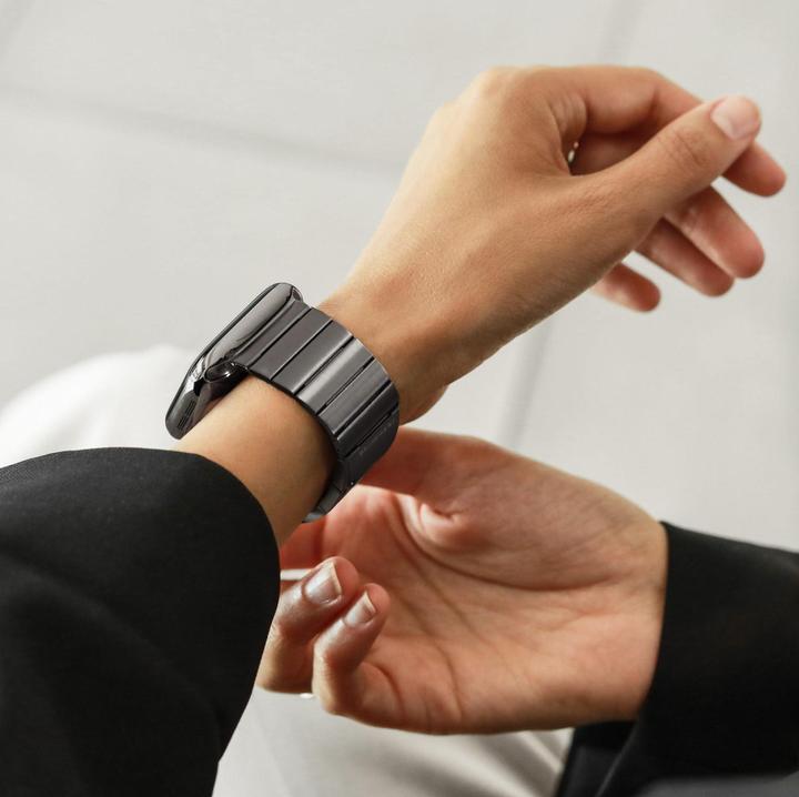 Produktbild Vonmählen Edelstahl Gliederarmband Pro für Apple Watch 40/41/42mm, granitgrau (Edelstahl)