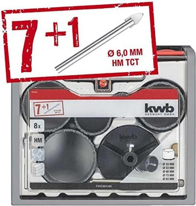 Produktbild kwb FliesenlegerSet HM bestreut (33 mm, 68 mm, 73 mm, 83 mm)