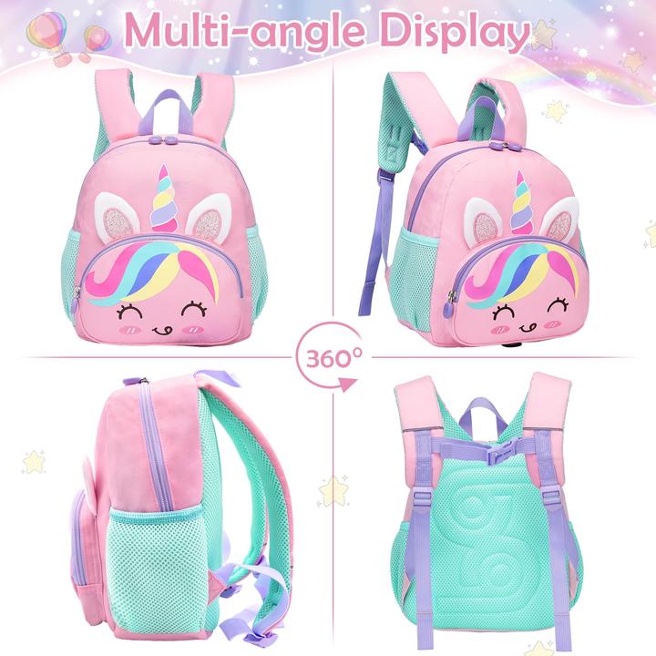 Produktbild Only-Bags.Store Kleiner Kinderrucksack mit Brustgurt, leichter wasserdichter Vorschul-Kleinkind-Schulrucksack
