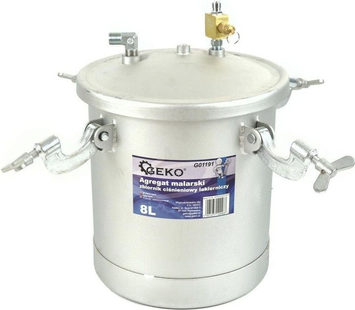 Produktbild GEKO Lackiertank + Schlauch + Pistole, 8l