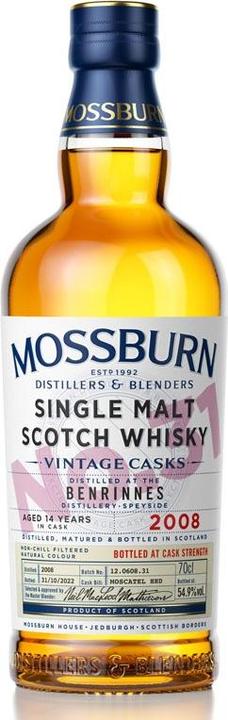 Actual product image Benrinnes 2008 14 Year Old Mossburn Vintage Casks No. 31 (Scotch whisky)