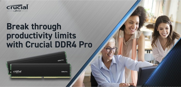 Image du produit Crucial Pro (2 x 16GB, 3200 MHz, RAM DDR4, DIMM)